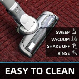 Red Welcome Doormat Rug 